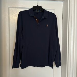 Polo Ralph Lauren Men’s Longsleeve classic fit shirt, navy blue